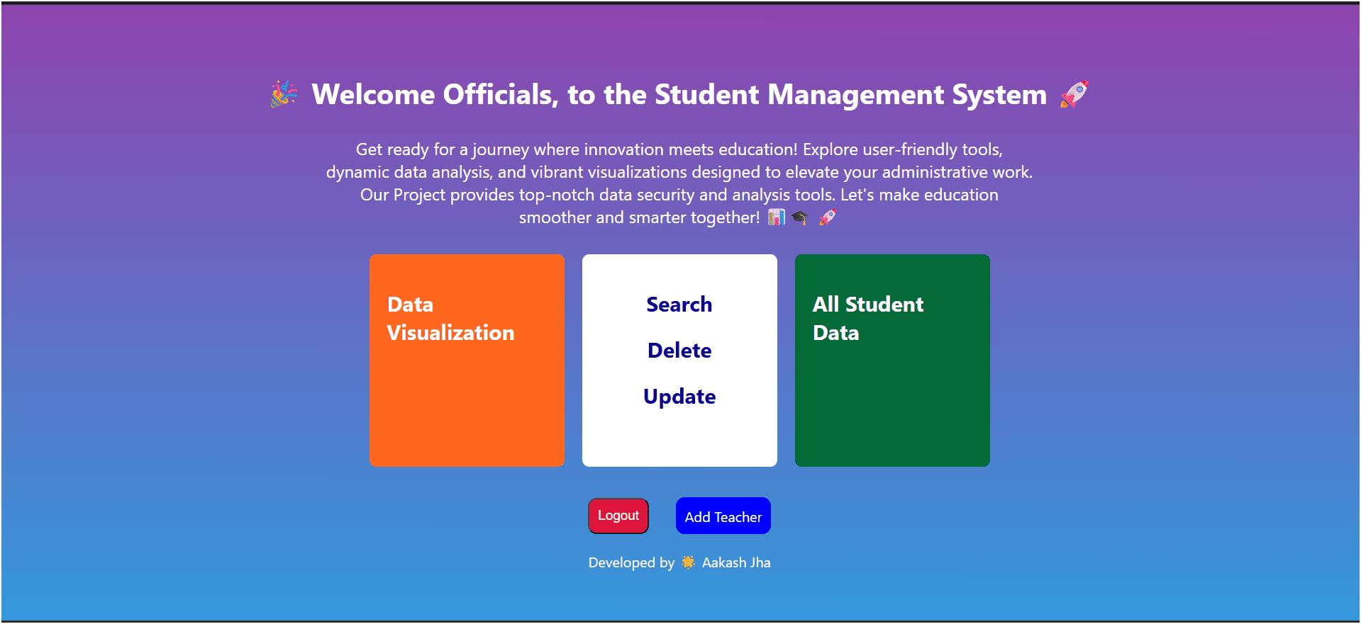 π¨π»βπ» Student Management System